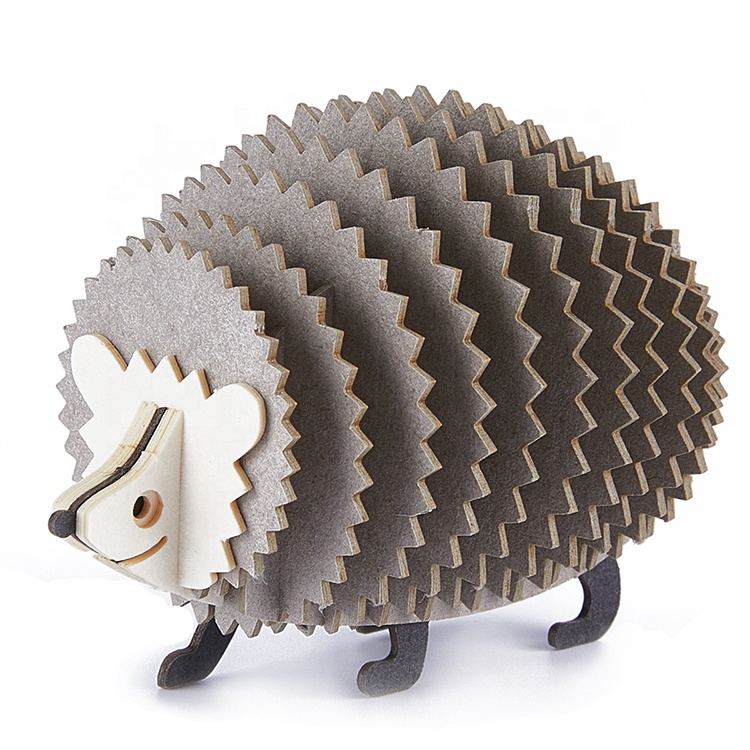 Hobby and game handmade cute animal DIY art craft 3d paper puzzle toys gift for kids children